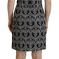 Elegant Jacquard Bodycon Shift Dress