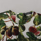 Chic Multicolor Fig Print Cotton Top