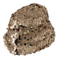 Gold Silk Sequin Embellished Designer Brim Bucket Hat