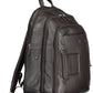 Brown Leather Men Backpack