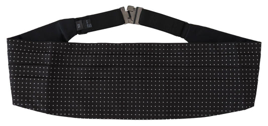 Elegant Silk Polka Dot Cummerbund