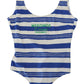 Riviera Chic Blue Striped One Piece Swimsuit