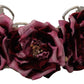 Multicolor Floral Appliques Metal Shoulder Strap