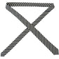 White Blue Striped Classic Adjustable Men Silk Tie