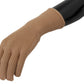 Elegant Beige Cashmere Winter Gloves