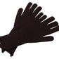 Elegant Silk Cashmere Brown Gloves