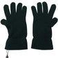 Elegant Cashmere Wrist Length Gloves in Dark Green