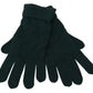 Elegant Cashmere Wrist Length Gloves in Dark Green