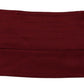 Maroon Silk Pleated Elastic Ear Strap One Size Face Mask
