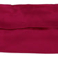 Maroon Silk Pleated Elastic Ear Strap One Size Face Mask
