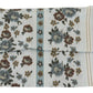 White Floral Cotton Pleated Elastic Ear Strap Face Mask