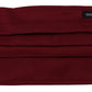 Maroon Silk Pleated Elastic Ear Strap One Size Face Mask