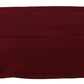 Maroon Silk Pleated Elastic Ear Strap One Size Face Mask