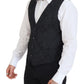 Elegant Black Martini Suit Jacket & Vest Ensemble