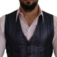 Multicolor Formal Dress Vest Luxury Blend