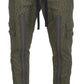 Elegant Green Cotton Blend Pants