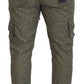 Elegant Green Cotton Blend Pants