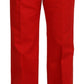 Stunning Red Mainline Cotton Pants