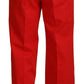 Stunning Red Mainline Cotton Pants