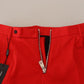 Stunning Red Mainline Cotton Pants