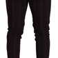 Elegant Brown Wool Blend Trousers