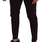 Elegant Brown Wool Blend Trousers