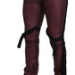 Elegant Magenta Cotton Trousers