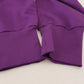 Elegant Purple Cotton Cargo Sweatpants