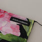 Black Floral Pleated Elastic Ear Strap Face Mask