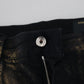 Elegant Black Gold Dust Jeans