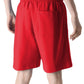 Chic Red Cotton Bermuda Shorts with Logo Print