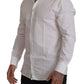 Elegant White Cotton Dress Shirt