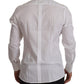 Elegant White Cotton Dress Shirt