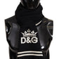 Black White Cotton DG Printed Cashmere Shawl Scarf