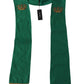 Green Crown Embroidered Shawl Fringe Blend Silk