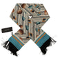 Multicolor Seashells DG Print Silk Shawl Fringe Scarf
