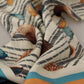 Multicolor Seashells DG Print Silk Shawl Fringe Scarf