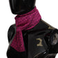 Elegant Magenta Silk Men's Scarf Wrap