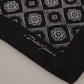 Elegant Geometric Silk Square Scarf