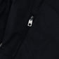 Black Nylon Logo Bomber Zipper Jacket