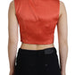 Elegant Orange Silk Waistcoat