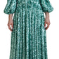 Elegant Sequined A-Line Midi Dress