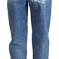 Chic Tattered Denim Pants - Indigo Essence