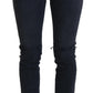 Sleek Black Denim Pants - Italian Couture