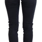 Sleek Black Denim Pants - Italian Couture