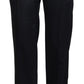 Elegant Black Cotton Pants