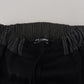 Elegant Black Cotton Pants