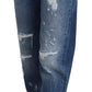 Elegant Tattered Denim Jeans