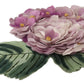 Elegant Purple Floral Silk Blend Brooch