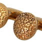 Elegant Gold Plated Brass Men's Cufflinks